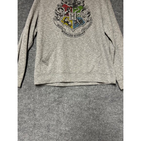Harry Potter womens M Hogwarts Crest Grey Hoodie - Picture 10 of 16